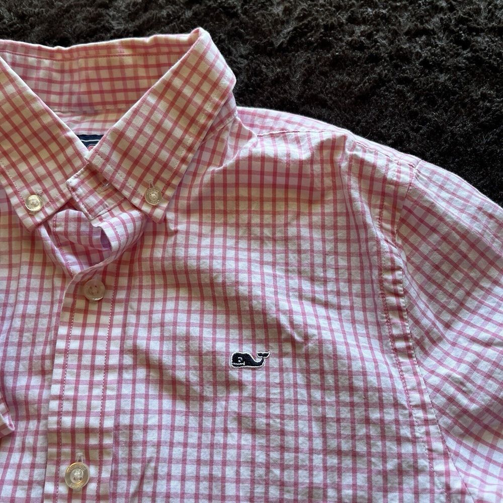 Set of‎ 2 Youth Gingham Check Long Sleeve Vineyard Vines Ralph Lauren Boys S - Picture 5 of 14
